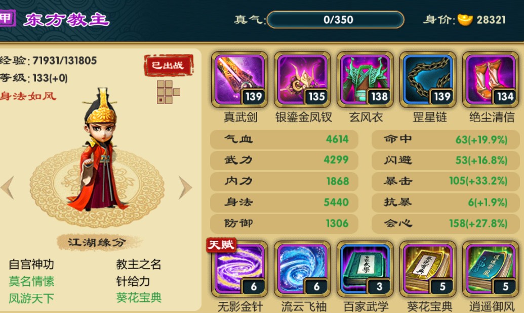 武侠Q传甲级弟子东方教主